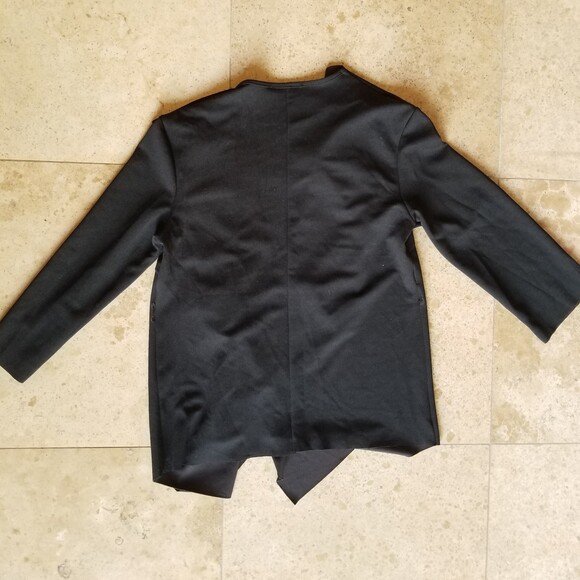 Black Asymmetrical Drape Jacket by SHEIN (S) - Picture 1 of 4